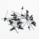 120Pcs/Set M2.4 M3.0 M3.2 M4 Black Aluminium Blind Rivets Nail Decoration R O5Y2