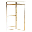 Double Panel Jewelry Display Rack Hanging Earrings Stand Jewelry Organizer A2Q3
