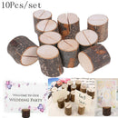 10pcs/lot Wood Pile Photo Natural Tree Stump Shape Clip Stand Party DecoratiFT