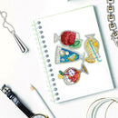 4pcs 5D DIY Full Drill Special Shaped Diamond Painting Key Ring Keychains Gift