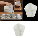 1 x Baking Kitchen 500ml Silicone Measuring Cup Double Scales Stir Pour