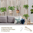 2 Pack Macrame Plant Hanger Hanging Planter Plant Hanger Hanging Plant Hold