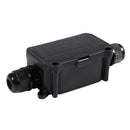 IP65 Waterproof Outdoor 2 Way PG9 Gland Electrical Junction Box Black