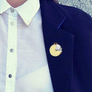 Cartoon Creative Alarm Clock Enamel Brooch Jacket Clothes Backpack Badges A