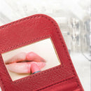 Mini Lipstick Bag PU Portable Travel Cosmetic Makeup Case Pouch (Red) A