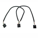 9-pin(10pin) Motherboard Header to 4x 9-pin(10pin) Male Y Spliter Extension