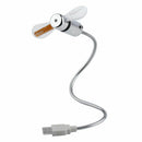 New Novel Portable Bendable Computer Notebook PC Colorful LED Light USB Mini Fan