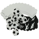 24PCS Football Soccer Cake Cupcake Toppers Wrappers Kids Birthday Party Supply Z