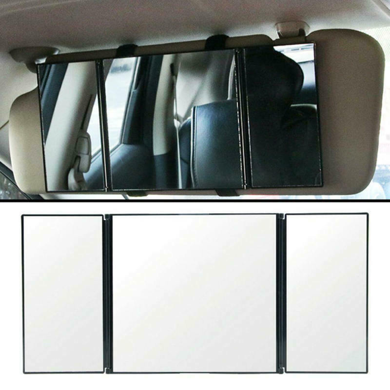 Car Vanity Mirror Folding Car Visor Mirror Adjustable Auto Makeup Mirror NS KFA