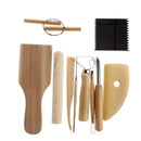 10pcs Portable Different Wood Metal Clay Pottery Sculpture Tools New