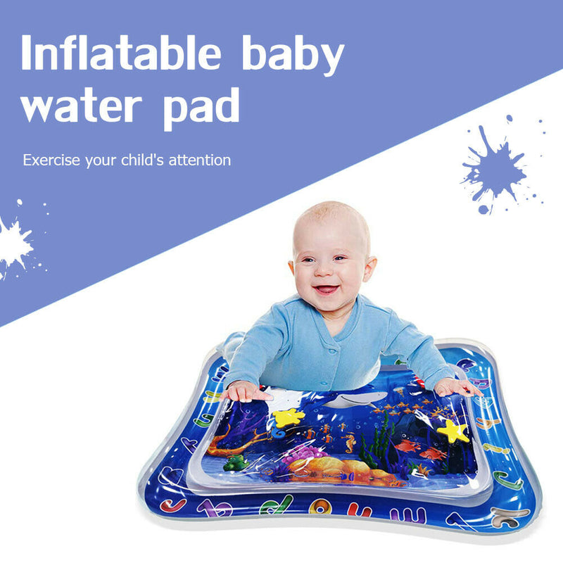 Ocean Fish Baby Inflatable Patted Pad PVC Crawling Water Cushion Play Mat