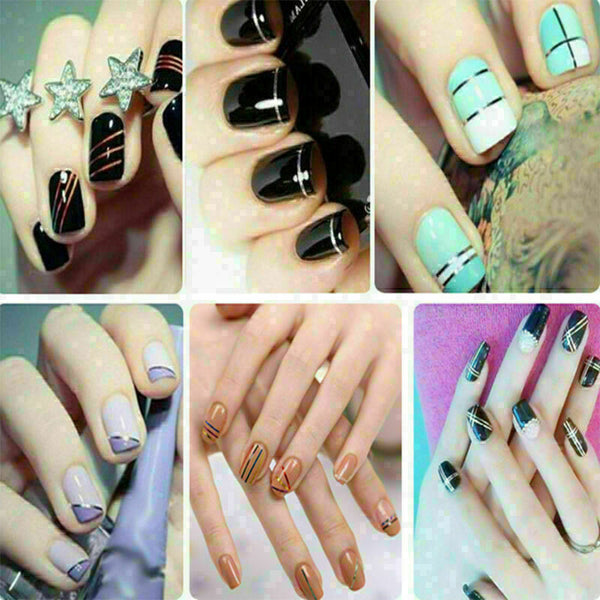 30Pcs Mixed Colors Rolls Striping Tape Line Nail Art Tips Decoration Sticke L3N1