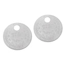 2x Spark Plugs Gapper Round Coin Type 0.5 To 2.4 Mm