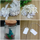 500 Pcs String Jewelry Retail Display Label Price Tags Tickets Tie 27x14 HJV