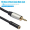 1ft 30cm 1/8in 3.5mm Male Jack to Female Stereo Audio Extension Cable Wire #gib
