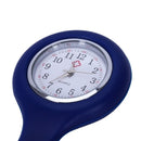 Silicone Nurse Pocket Watch with Brooch - Navy Blue C6M5