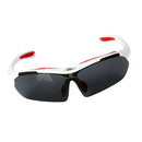 Cycling Glasses Sports Fishing UV400 Sunglasses Goggles with Case White