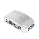 PC Laptop VGA to TV RCA Composite S-video Converter Adapter Switch Box