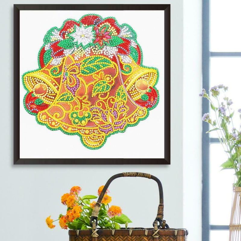 5D DIY Special Shaped Diamond Painting Christmas Bell Embroidery Mosaic Kit