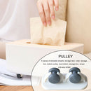 4pcs Long Fixed Casters One-Way Wheel Plastic Trash Can Undirectional Wheel