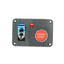 12V-24V Car Boat Engine Start Push Button Blue Cover Toggle Switch Panel