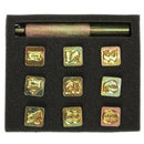 9Pcs Digital Leather Stamping Printing Punching Tool Metal Stamp Set Leathe Y6M5