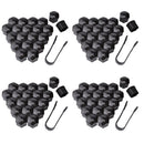 4 Sets 21mm Black Color Nylon Car Wheel Nut Cover Lug Dust Bolt Cap Hub Screw