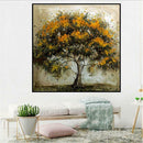5D DIY Full Drill Diamond Painting Tree Cross Stitch Embroidery Kit (Orange