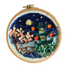 DIY Embroidery Starter Kit Printed Starry Sky Hand Needlework Pattern