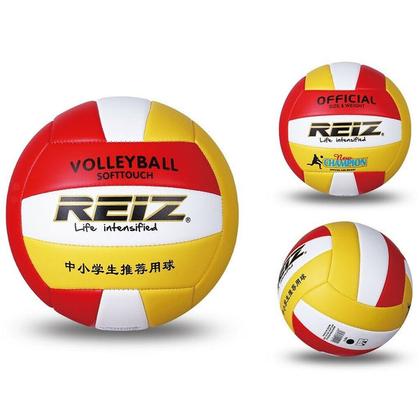 Official Volleyball Size 5 PU Leather Soft Touch Indoor Outdoor Training