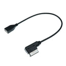 Black Interface AMI to USB Adapter Cable for Audi A3 A4/S4 TT R8 Q3 Q5 All Road