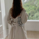 Women Leopard Pattern Shoulder Handbag Purse Portable Zipper Curved Underarm Bag