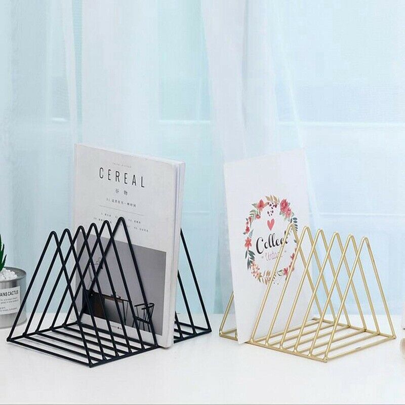 Nordic e simple wrought iron desktop storage rack shelf file magazine stora B3V7