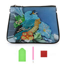 5D Diamond Bird Painting Clutch Bag Leather Wallet Purse Handbag DIY For Women