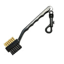 2 Sided Brass Wires Nylon Golf Club Brush Groove Ball Cleaner Cleaning Kit.AU