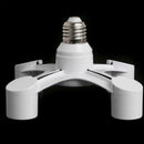 Porcelain Four Head Light Bulb Socket Splitter E27 BaseH Edison D3R0