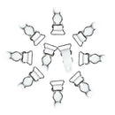 20/set White Black Women Garter Belt Straps High Stockings Suspenders Grips