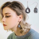Colorful Mini Stud Earrings Women Water Drop Druzy Jewelry Stone Decor Allo Y5O0