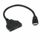 HDMI Port Male to Female 1 Input 2 Output Splitter Cable 1080P Adapter NFJ.kz