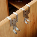 2pcs Cartoon Humanoid Shape Hook Door Back Metal Storage Rack for Kitchen