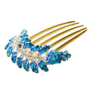 Leaves style hair jewelry elegant handmade diamond comb/ hair disk U8U7