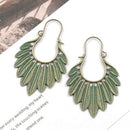 Bohemia Natural Style Ethnic Big Leaf Dangle Earrings For Women Gypsy Summe