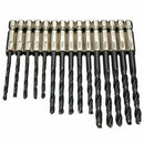 15pcs HSS Metric Drill Bit Set Titanium Coated Twist Drills Metal Wood BNC