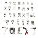 32xDomestic Sewing Machine Presser Foot Feet Set For Brother Singer 235x200x27mm