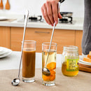 Stainless Steel Long Handle Spoon IceCream Tea Coffee Cocktail Tea Soup Spoon TE