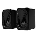 3Wx2 USB Powered Computer Speakers Multimedia Bass Subwoofer with RGB Light