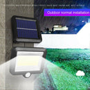 2 IN 1 Solar Powered 56 LED Outdoor Garden Motion Sensor Safety Flood Spotlights