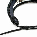 National Flags Charm Bracelet Bangles Leather Braided Rope Bracelet Beads W R2V1