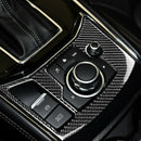 1X(Carbon Fiber Gear Box Electronic Handbrake Panel Cover Interior Accessor