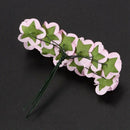 144pcs Mini Petite Paper Artificial Rose Buds Flowers DIY Craft Wedding Dec N3G4